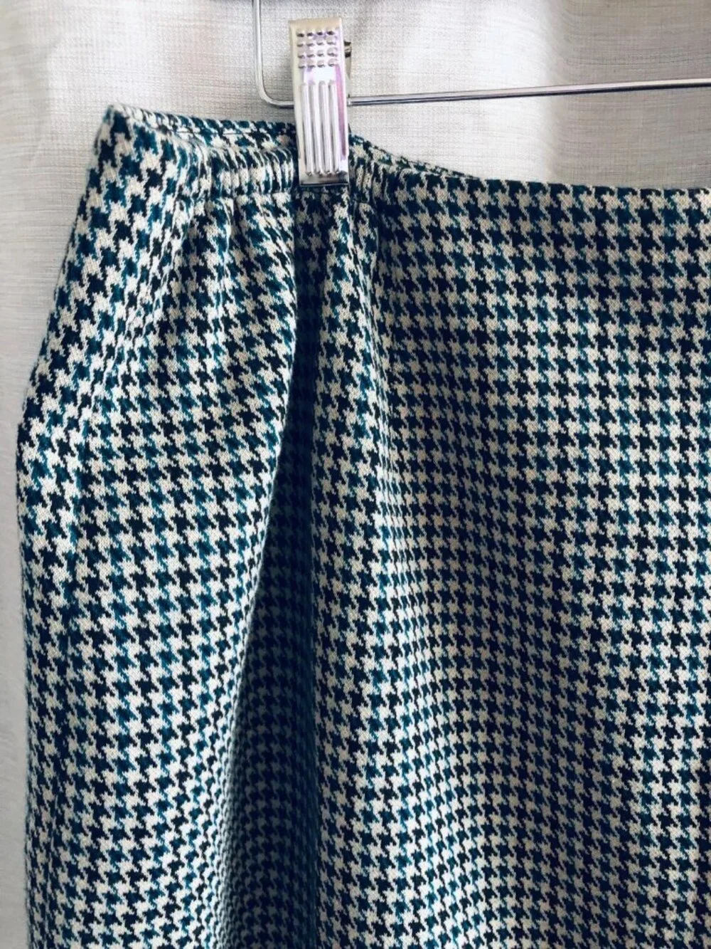 Anne Klein Houndstooth Pencil career business Straight Skirt Womens Size 16W